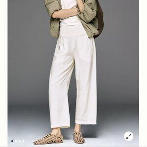 Anthropologie Pilcro Reese Linen Blend Pull-On Barrel Pants – S – Runs Large